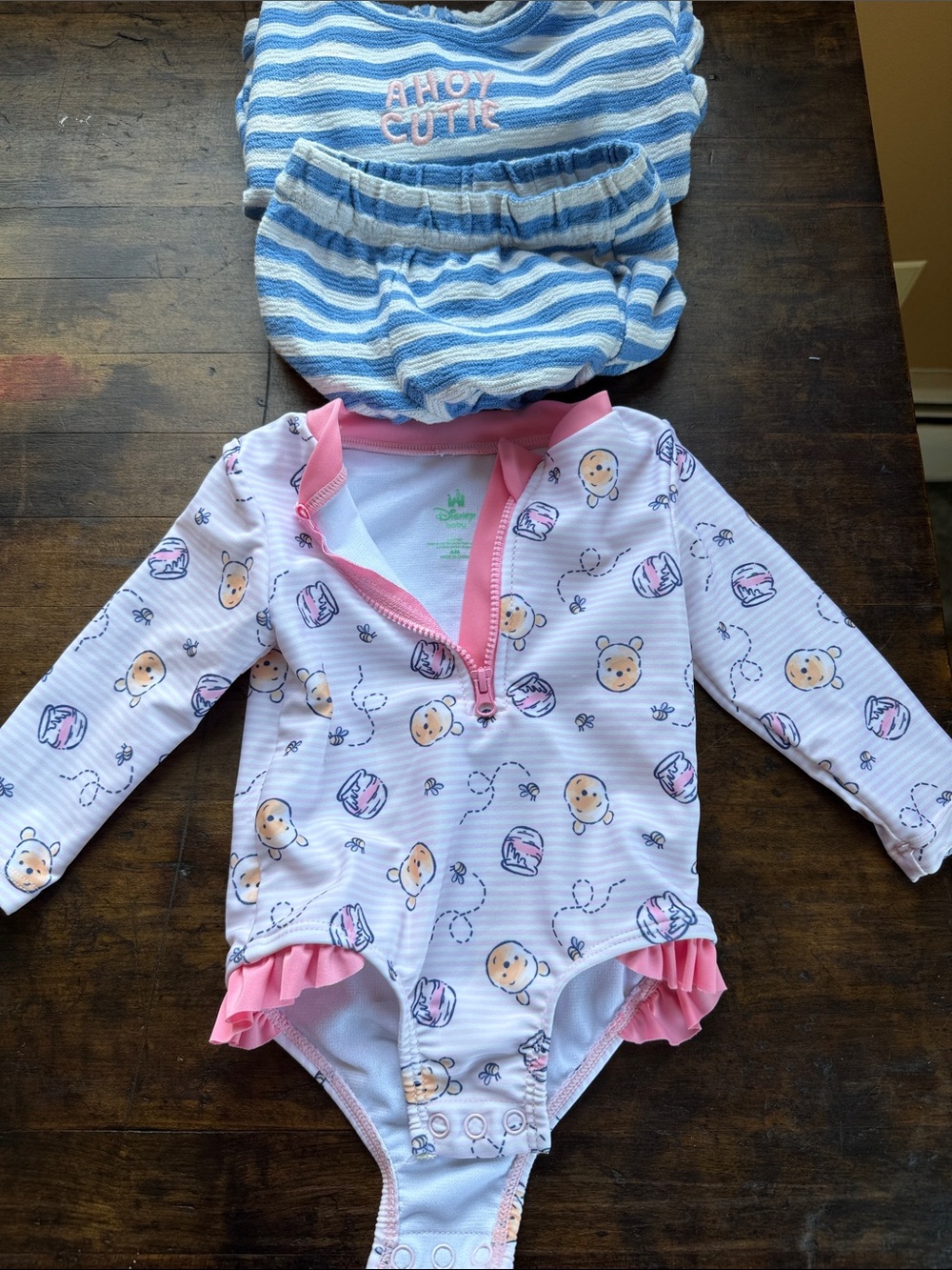 Pink Pooh Swimsuit and Beachy Outfit